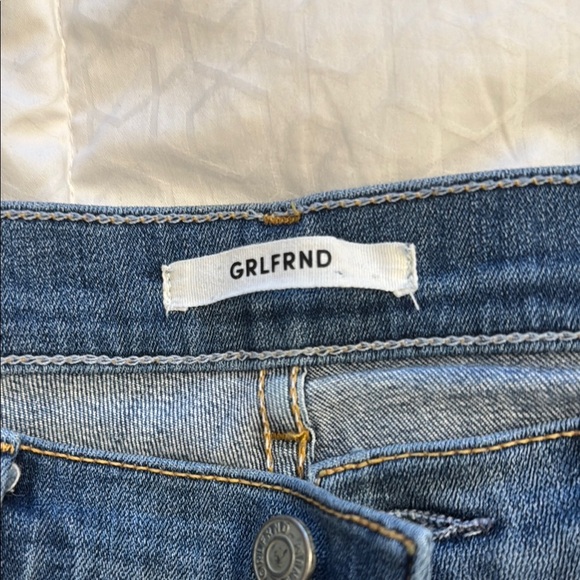 GRLFRND Candice Blue Skinny Jeans with Distressed Details - Picture 2 of 8